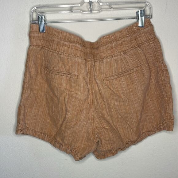 Athleta Cabo Linen 4" Linen Textured Shorts Pants Bottoms Women Size 8 - Picture 3 of 5